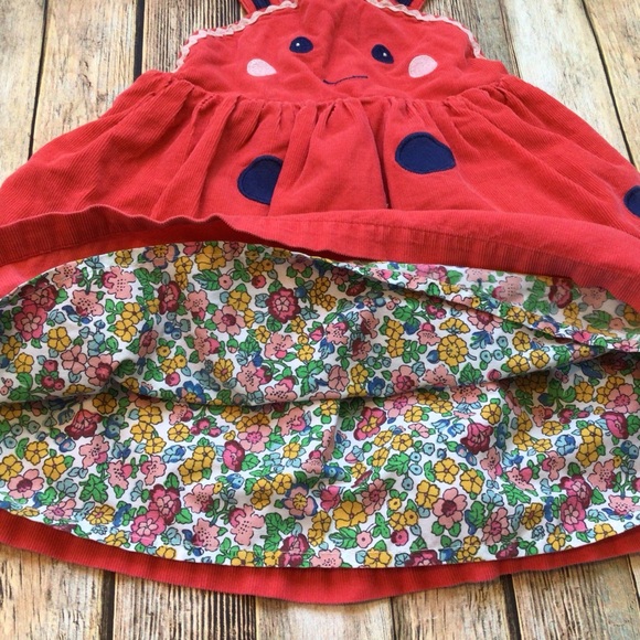 Mini Boden Ladybug Pinnie Dress - Picture 3 of 5